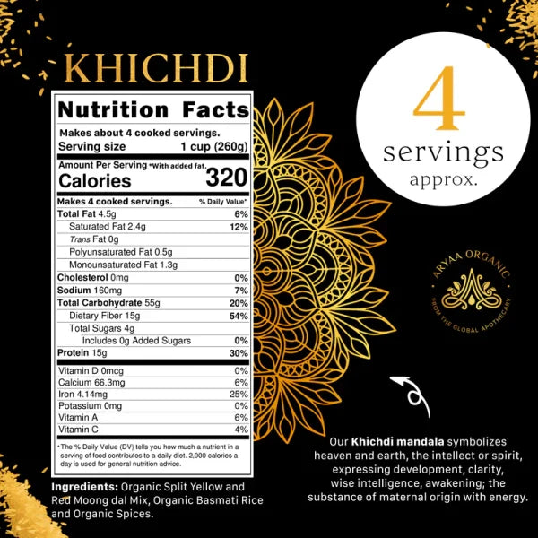 Aryaa Organic Khichdi – 4 Pack