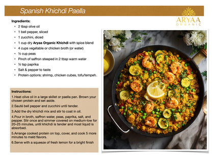 Aryaa Organic Indian Risotto-Khichdi – 8 Pack